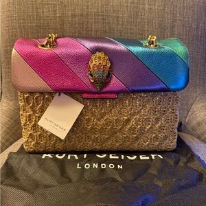Kurt Geiger Colorful Striped Shoulder Bag